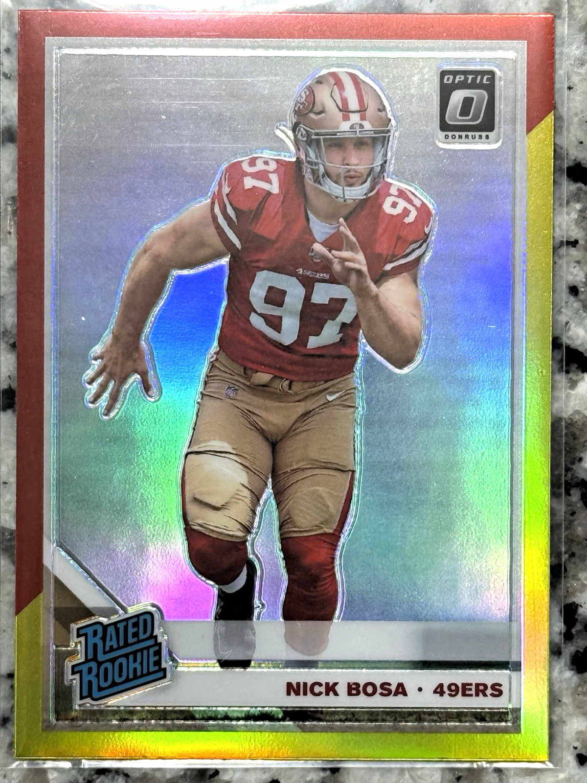 2019 Panini Donruss Optic Nick Bosa Rated Rookie Refractor #168
