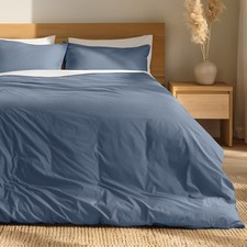 100 Organic Cotton Percale Cooling Duvet Cover  Sham Set by Bare