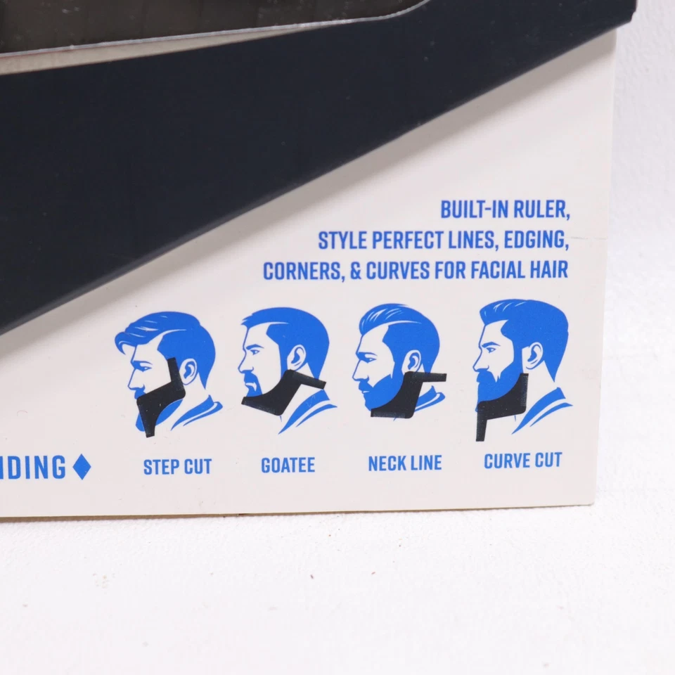 Herramienta de peinado moldeador de barba Annie para hombre peine doble negro recto curvo Foto 3 de 4