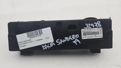 275102284R Mando Climatizador para DACIA SANDERO II Ambiance 2019 2479335 - Bild 3 von 10