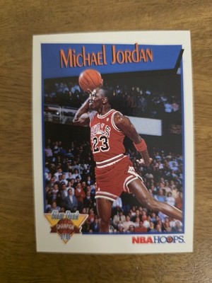 1991-92 NBA Hoops - Slam Dunk Champion Michael Jordan #IV