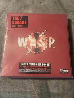 WASP THE 7 SAVAGE 84-92 Limited Edition 8LP Vinyl Box Set First Pressing Sealed