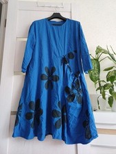 Women Italian fashion dress black cotton 46/3XL