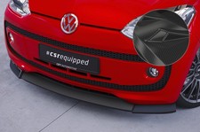 Cup Spoiler Lippe Front Ansatz ABE Carbon Look für VW up! CSL354-C
