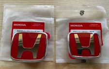 Genuine Style Red Front Rear Badge Emblem Accord Civic Prelude Del Sol 1992-2001 Genuine Style Red Front Rear Badge Emblem Accord Civic Prelude Del Sol 1992-2001