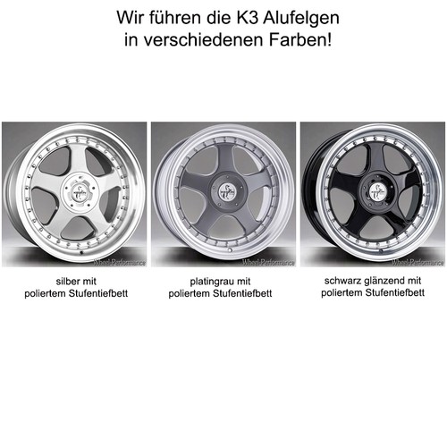 18 Zoll K3 Stufentiefbett Alufelgen 8,5x18 5x120 ET15 in silber für BMW - Bild 8 von 8