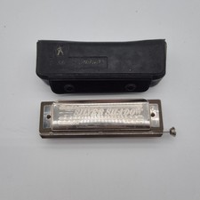 HOHNER Silver Shadow Chromatic Harmonica Key C with Original Case