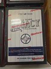 Jersey Fusion New York Yankees Legacy Collection Factory Sealed 1 Box 1 BGS 