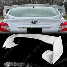 For 15-21 Subaru WRX STI OE-Style Painted Crystal White ABS Rear Trunk Spoiler