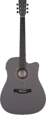 Image of Electro-Acoustic Dreadnought Cutaway Acoustic Guitar with Active EQ Pickup. SL