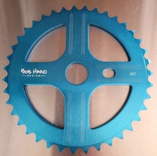 Haro Bikes 39t Legends Chainring BMX Sprocket Bob Haro Design Anodized Blue