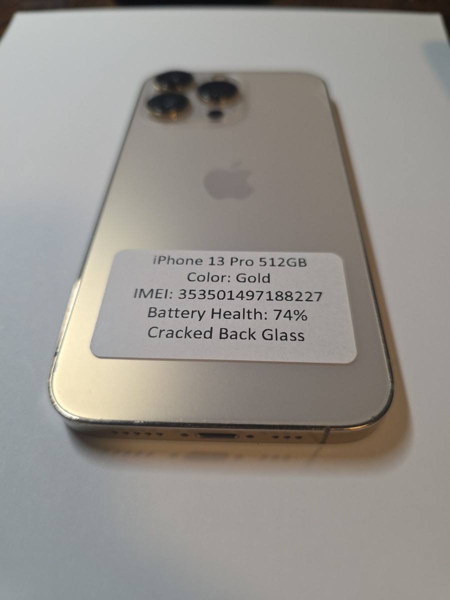 Apple iPhone 13 Pro - 512 GB - Gold (Unlocked) # 8227 - Please
