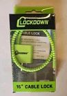 Lockdown 15" Cable Lock, Keyed Padlock
