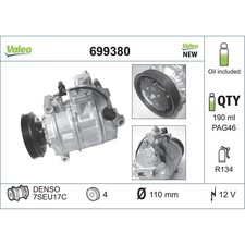 Kompressor Klimaanlage VALEO 699380 für Audi A4 B6 A8 D2 A6 C5 Avant