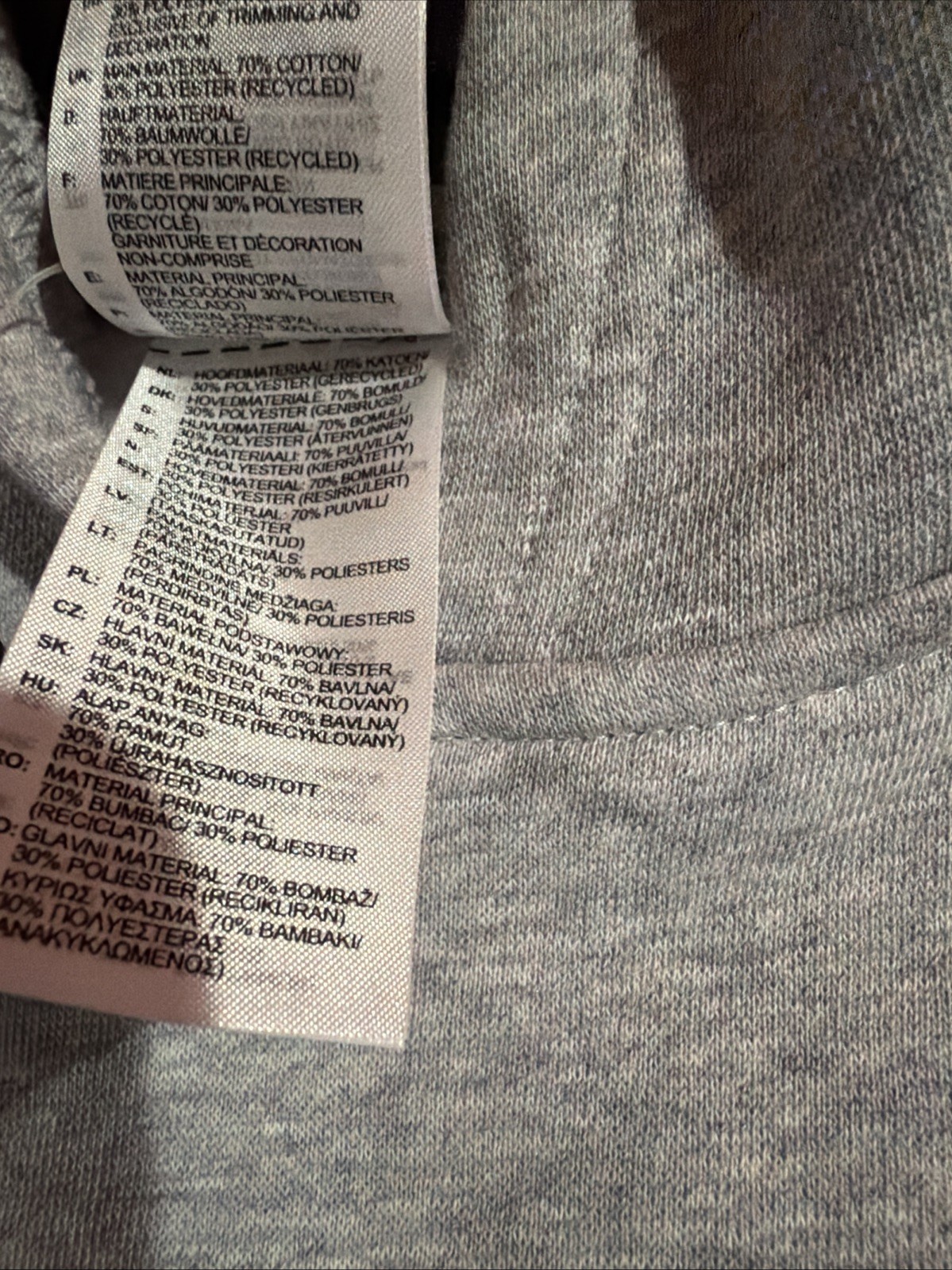 ADIDAS INDIANA HOOSIERS YOUTH GREY OVERSPRAY LONG SLEEVE HOODIE IK9021 Sz M NWT thumbnail 5