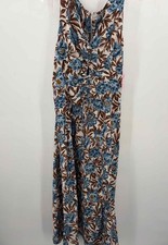 Pre-Owned Madewell Ivory Size 12 Floral Maxi Sleeveless Dress