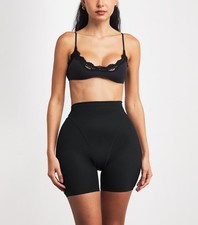 New Women's SKIMS Onyx Butt And Hip Enhancing Mid-thigh Shorts Size S