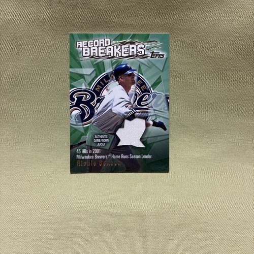 2003 TOPPS RECORD BREAKERS RICHIE SEXSON GAME-USED JERSEY #RBR-RS BREWERS 🔥