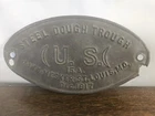 WWI 1917 US Army Steel Dough Trough Cast Iron Plate John Mesker St Louis MO 15.A