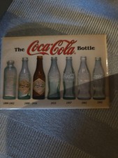 History of the Coca-Cola Bottle Design Magnet Sign 1899-1991