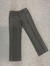 Dolce & Gabbana Men’s Dress Pants Size 48 Black Pinstripe (blue/silver) - Italy