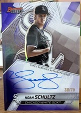 2025 Bowman's Best - Best of 2025 Autographs Noah Schultz Purple 30/75