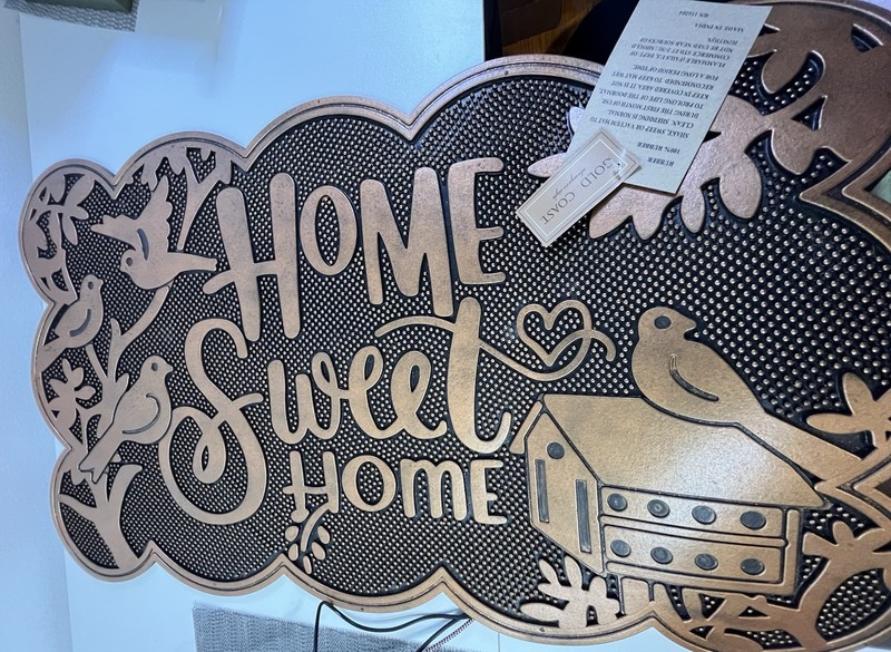 Gold Coast “Home Sweet Home” Rubber Mat