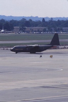 Dia Lockheed C-130 Flugzeug London 1996 35mm gerahmt ogü-Q12-16