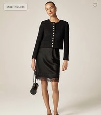 J CREW SIZE 2 Bridgette lady jacket in tweed CO255