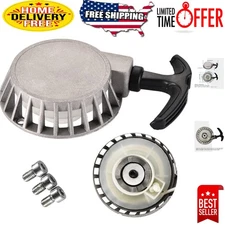 Silver High-Quality Pull Starter for Mini Dirt Bikes - Easy Direct Installation