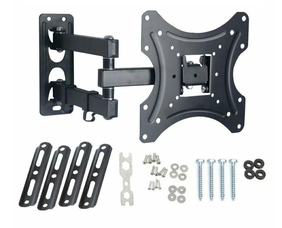 TV Wall Mount Bracket Swivel Tilt 24-55 Inch UK LED LCD Screen - Image 3 of 4