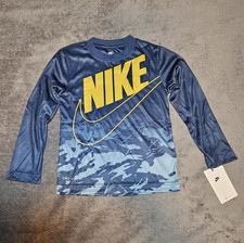 Nike Boys Long Sleeve T-Shirts, Dri-FIT; Size 4 XS Little Kids NWT
