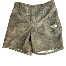 The North Face Shorts Girls Size 14/16 Large Green Elastic Waist Adjustable