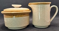 Mikasa MCM Stone Manor Sugar Bowl w/Lid  Creamer Set - F5800 Japan