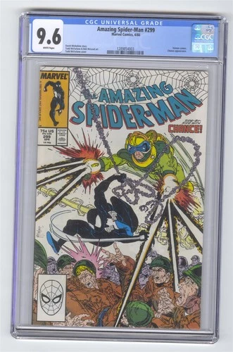 Amazing Spider-Man #299 CGC 9.6 Comic White Pages Todd McFarlane 1st Venom App