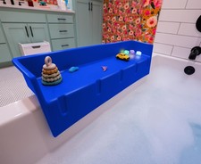   Bathtub Splash Guard  Bath Shelf for Kids   Toddler Bath Tray, Bath Toys S...