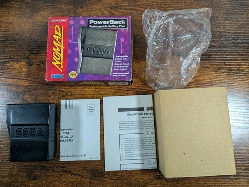 Vintage Sega Genesis Nomad PowerBack CIB Rechargeable Battery Pack Untested