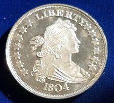 Drapped Bust Dollar design |.999 Silver 1oz Round | Medal Rare Coin Design 113.93 per troy oz