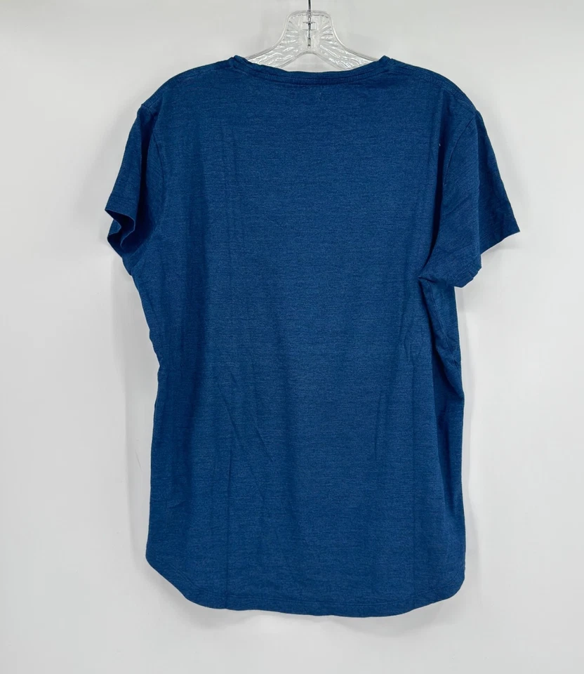 Camiseta Orlebar Marrón Para Hombre Azul Tejida Manga Corta Talla L Foto 2 de 3