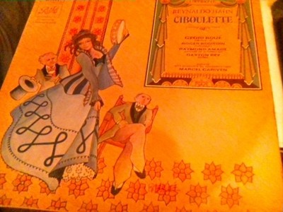 Reynaldo Hahn, Geori Boué, Roger Bourdin - Ciboulette 1972 LP, Album  2C 051 12