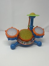 VTech KidiBeats Electronic Drum Set Toy w/ Original Drumsticks - Tested/ Works