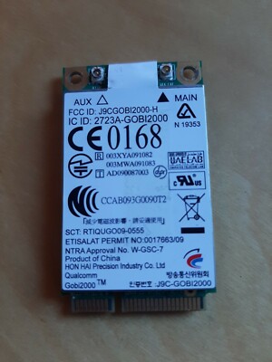 UMTS 2723A Qualcomm Gobi2000 G3 J9CGOBI2000-H HP