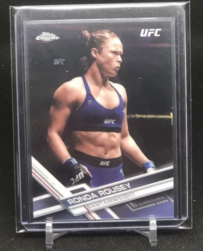 2017 Topps chrome Ronda Rousey refractor #98 UFC champ WWE