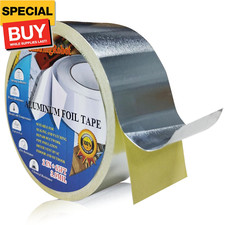 Premium Aluminum Foil Tape, Silver Duct Tape Heavy Duty, Metal, Heat Resistant,