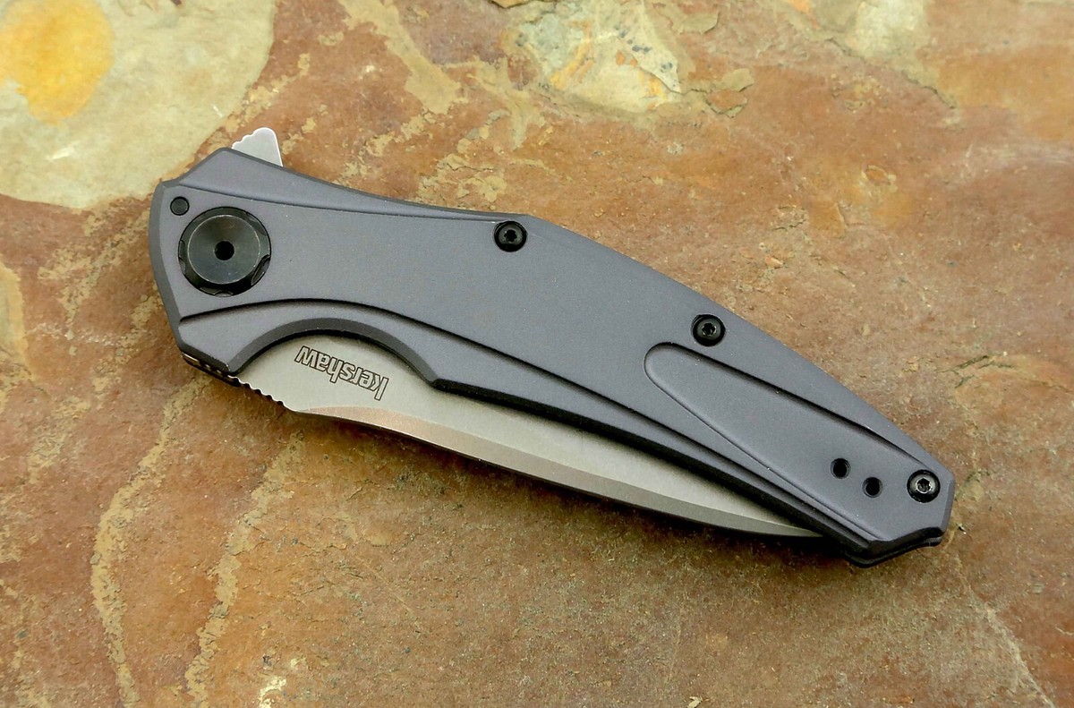 Kershaw 7777 Bareknuckle pocket knife GREY USA Made DISCONTINUED 