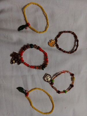 Disney The Lion King Bracelet Lot Of Simba Pumba Mufasa Stretch Beads  Jewelry