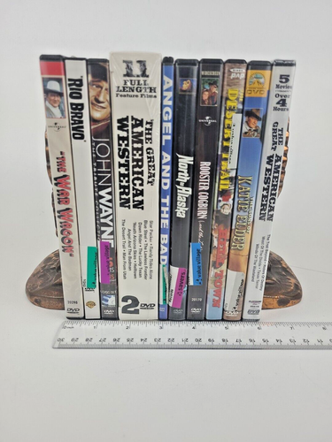 John Wayne DVD 11 DVD Lot, 30 UNIQUE FILMS Classic Western Cowboy SOME SEALED - Picture 2 of 6