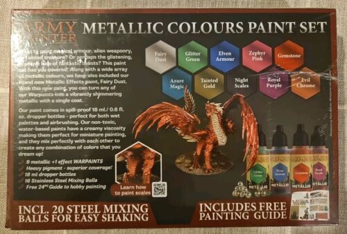 The Army Painter WP8048 Metallic Colours Acrylic Paint Set (Warpaints) Free Ship - Picture 2 of 2