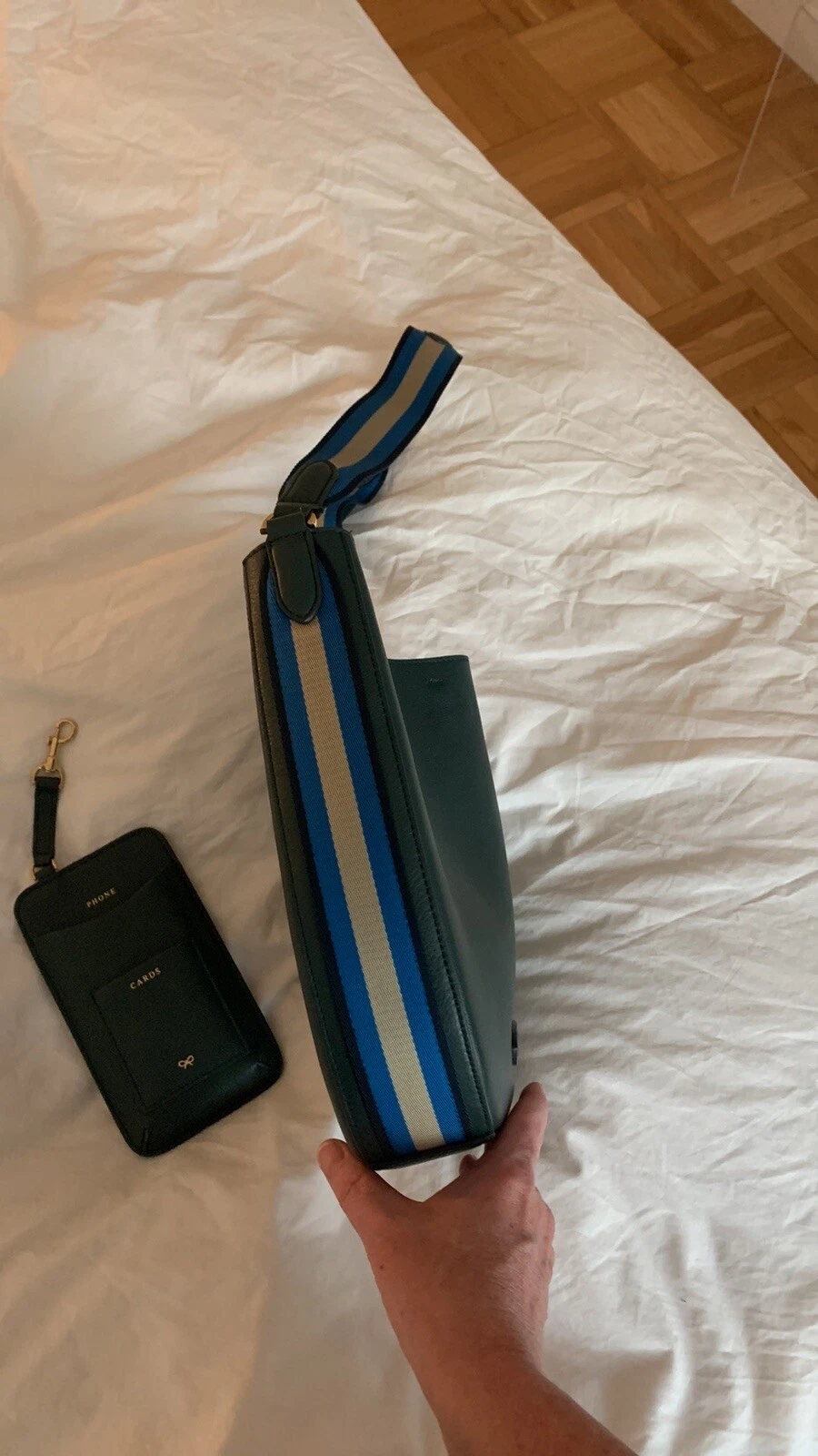 Anya Hindmarch Leather Handbag Triple Mint Condition