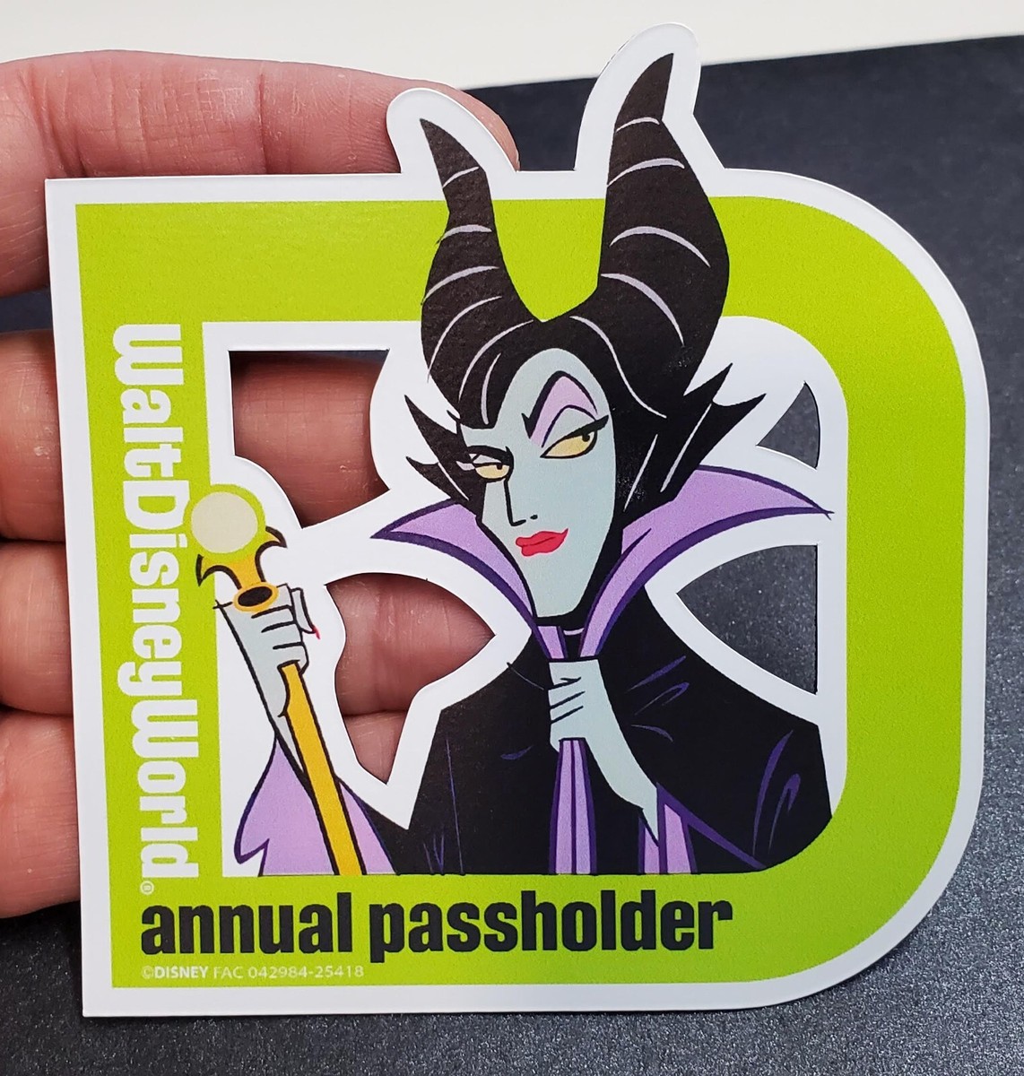 2025 WDW Walt Disney World Maleficent Annual Passholder Magnet
